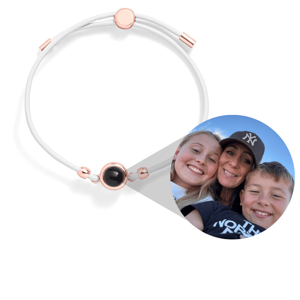 Personligt læderarmbånd med foto
