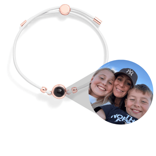 Personligt læderarmbånd med foto